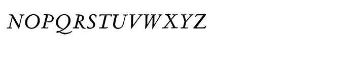 LTC Metropolitan Italic Small Caps Font LOWERCASE