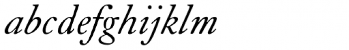 LTC Caslon Long Italic Font LOWERCASE