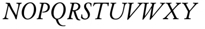LTC Cloister Italic Font UPPERCASE