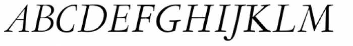 LTC Garamont Pro Display Italic Font UPPERCASE