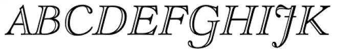 LTC Goudy Open Italic Font UPPERCASE