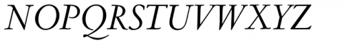 LTC Metropolitan Italic Font UPPERCASE