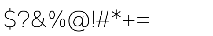 LTS Raela Pro Thin Font OTHER CHARS