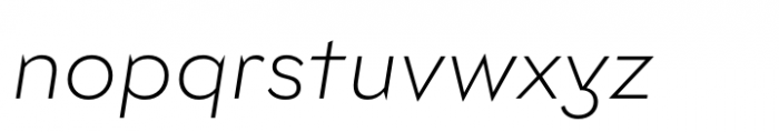 Lto.Unicore Lab Extra Light Italic Font LOWERCASE