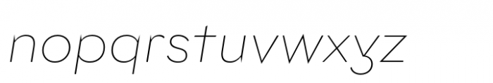 Lto.Unicore Lab Thin Italic Font LOWERCASE