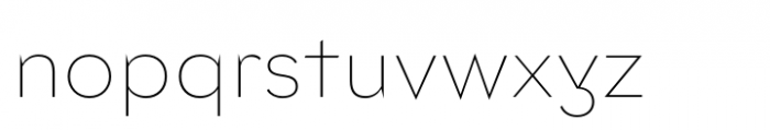 Lto.Unicore Lab Thin Font LOWERCASE