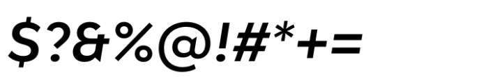 Lto.Unicore Tekst Semi Bold Italic Font OTHER CHARS