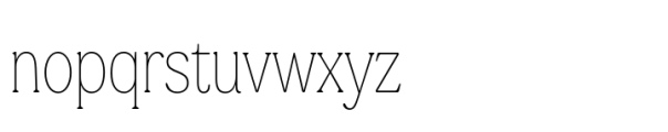 Ltt Recoleta Compressed Thin Font LOWERCASE