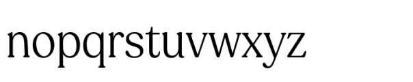 Ltt Recoleta Condensed Light Font LOWERCASE