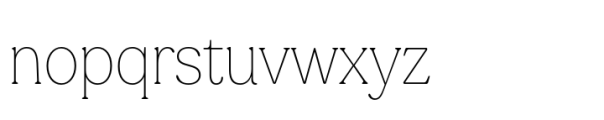 Ltt Recoleta Condensed Thin Font LOWERCASE