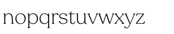 Ltt Recoleta ExtraLight Font LOWERCASE