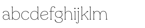 Ltt Recoleta Thin Font LOWERCASE