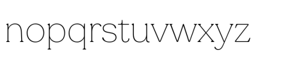 Ltt Recoleta Thin Font LOWERCASE