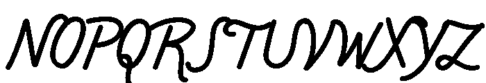 Lubaline Medium Font UPPERCASE