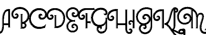 Lubaline Regular Shine Font UPPERCASE