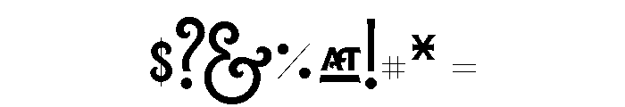Lubaline Regular Font OTHER CHARS