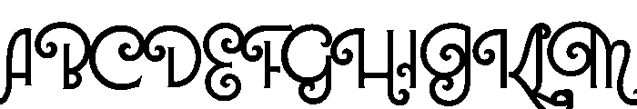 Lubaline Regular Font UPPERCASE