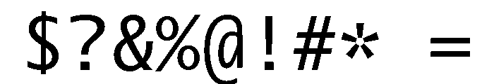 Lucida Console W1G Regular Font OTHER CHARS