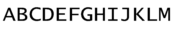 Lucida Console W1G Regular Font UPPERCASE
