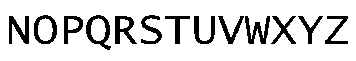 Lucida Console W1G Regular Font UPPERCASE