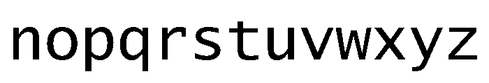 Lucida Console W1G Regular Font LOWERCASE