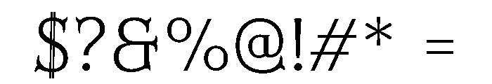 Lucy Rose Thin Font OTHER CHARS
