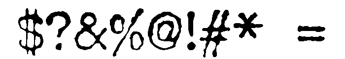 Lumios Typewriter Regular Font OTHER CHARS