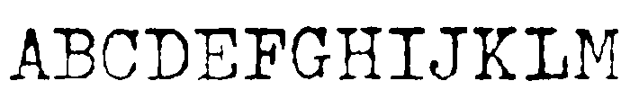 Lumios Typewriter Regular Font UPPERCASE