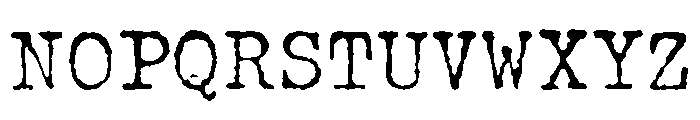 Lumios Typewriter Regular Font UPPERCASE