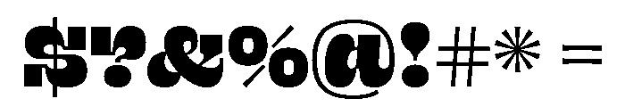 Lunatique Rounded Extra Bold Font OTHER CHARS