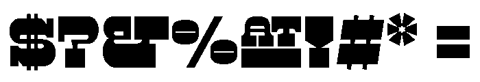 Lunatique Rounded Heavy Font OTHER CHARS