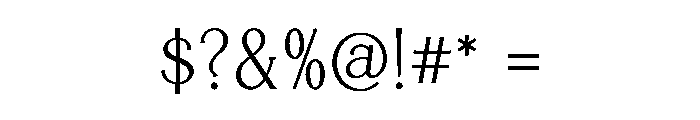 LUNEVE Font OTHER CHARS