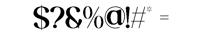LUXERION-Regular Font OTHER CHARS