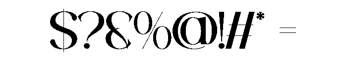 LUXORIA-Regular Font OTHER CHARS