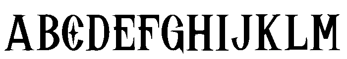 Lucent Nocturn Plain Font UPPERCASE