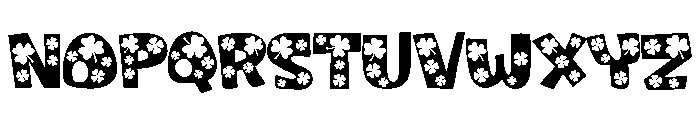 Luck clover Font UPPERCASE