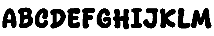 Luckiest Guy Regular Font UPPERCASE