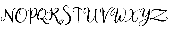 LuckiestGuide-Regular Font UPPERCASE