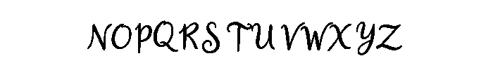 LuckiestGuide-Regular Font LOWERCASE