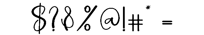Lucky Calling Font OTHER CHARS