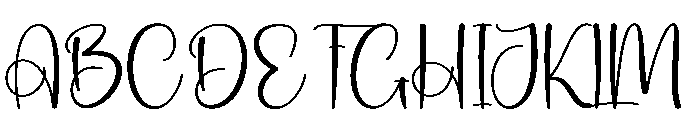 Lucky Calling Font UPPERCASE