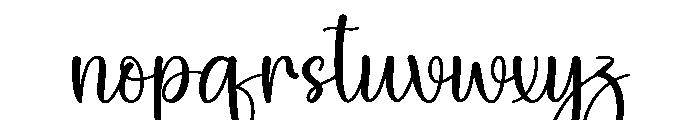 Lucky Calling Font LOWERCASE