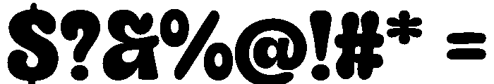 Lucky Chunks Font OTHER CHARS