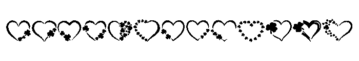 Lucky Clover Hearts FONT