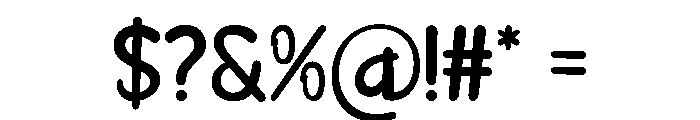 Lucky Jelly Regular Font OTHER CHARS
