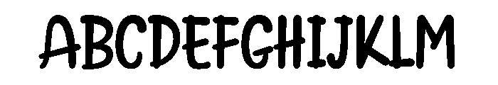 Lucky Jelly Regular Font UPPERCASE