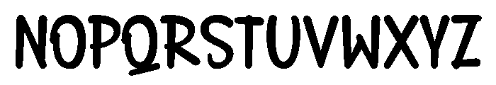 Lucky Jelly Regular Font LOWERCASE