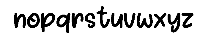 Lucky Stars Regular Font LOWERCASE