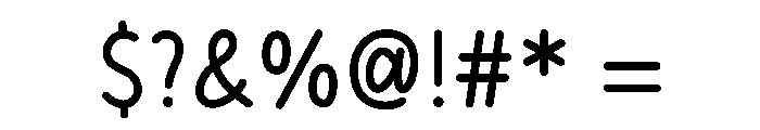 LuckyDays Font OTHER CHARS
