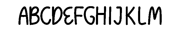 LuckyDays Font UPPERCASE